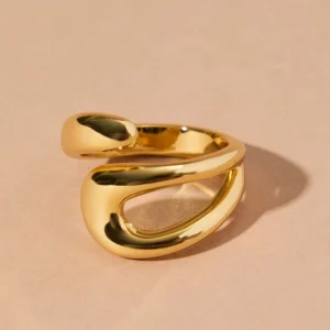 Anti-tarnish adjustable loop ring